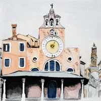 Sundial, Church San Giacomo, Venice, Nicole Hörold