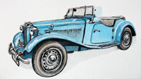 Vintage Car MG PA, Nicole Hörold